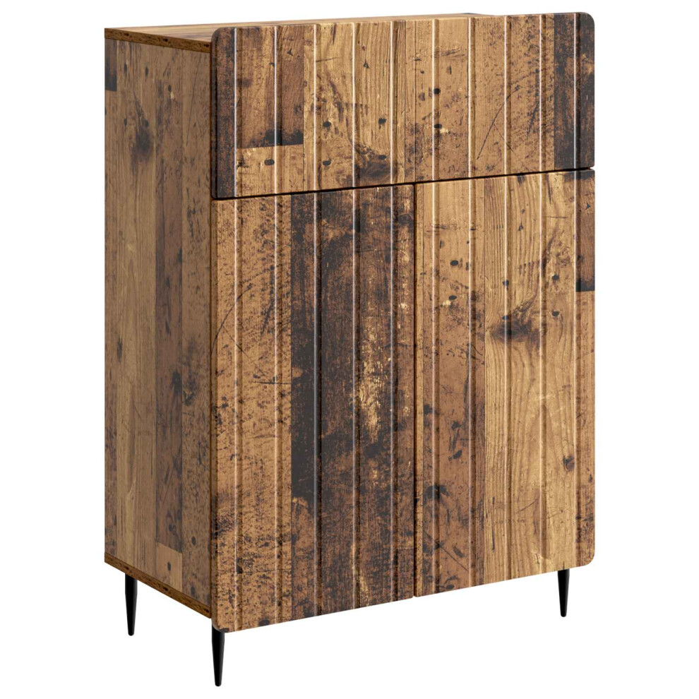 Vidaxl Sideboard Old Wood 66 X 34.5 X 92 Cm Engineered Wood