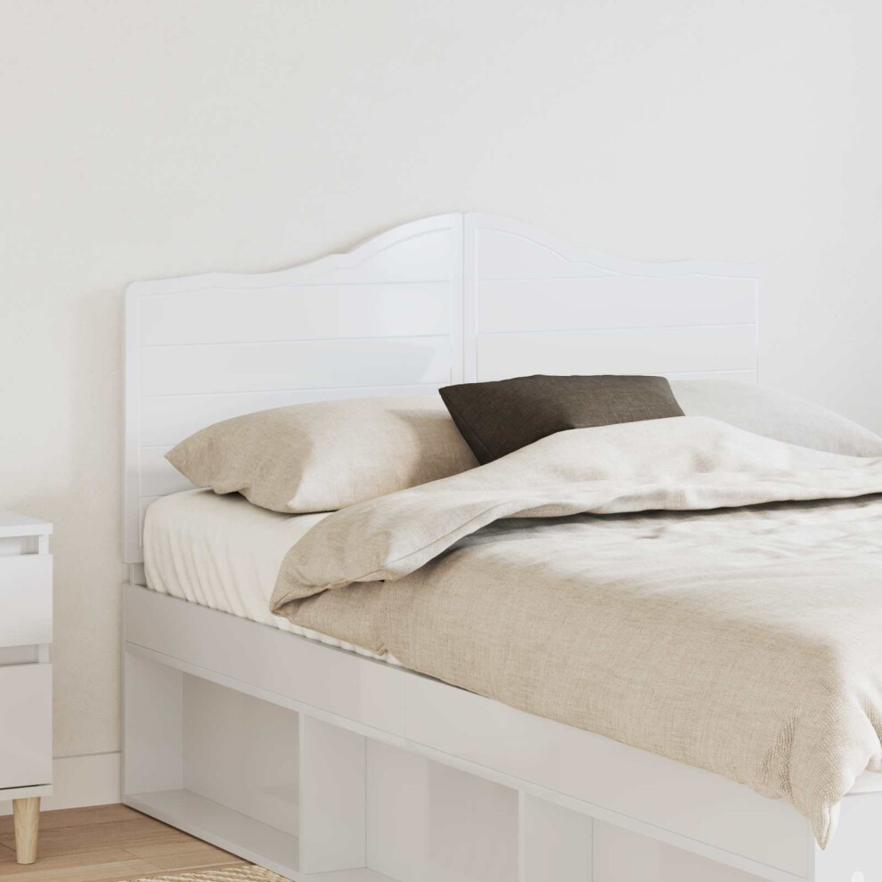 Vidaxl Headboard Gloss Engineered Wood White