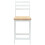 VidaXL vidaXL Dining Chairs 2 pcs Solid Rubber Wood White 40 x 47.5 x 99.5 cm 4