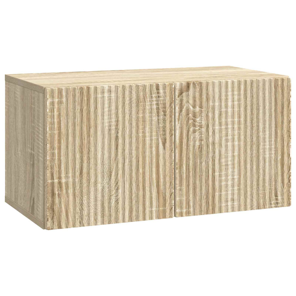 Vidaxl Wall-Mounted Tv Cabinet Sonoma Oak 59.5 X 31 X 30 Cm