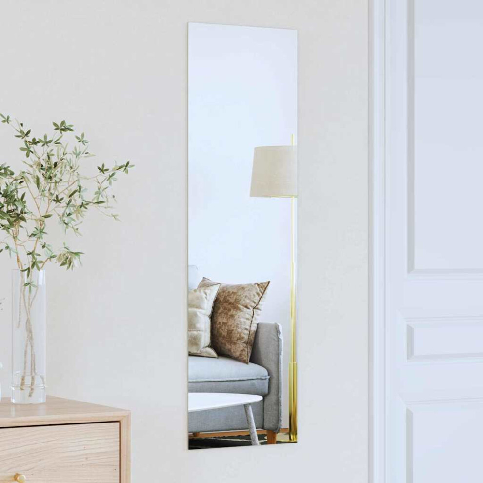 Vidaxl Wall Mirror Rectangular 30 X 100 Cm Tempered Glass