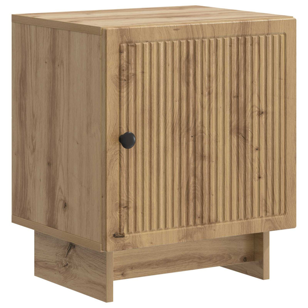 Vidaxl Bedside Cabinet Artisan Oak 43 X 34.5 X 50 Cm Engineered Wood