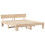 VidaXL vidaXL Bed Frame with Headboard Brown 200 x 200 cm Solid Pine Wood 4