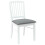 VidaXL vidaXL Dining Chairs 2 pcs White 50 x 52.5 x 91 cm Solid Rubber Wood 4