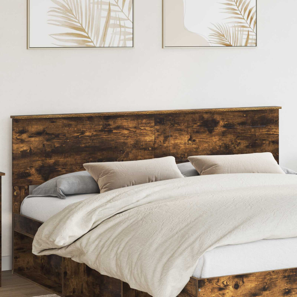 Vidaxl Headboard Smoked Oak Engineered Wood