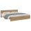 VidaXL vidaXL Bed Frame Artisan Oak 200 x 200 cm Engineered Wood 3