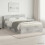 VidaXL vidaXL Bed Frame with Storage Concrete Grey 140 x 200 cm 1