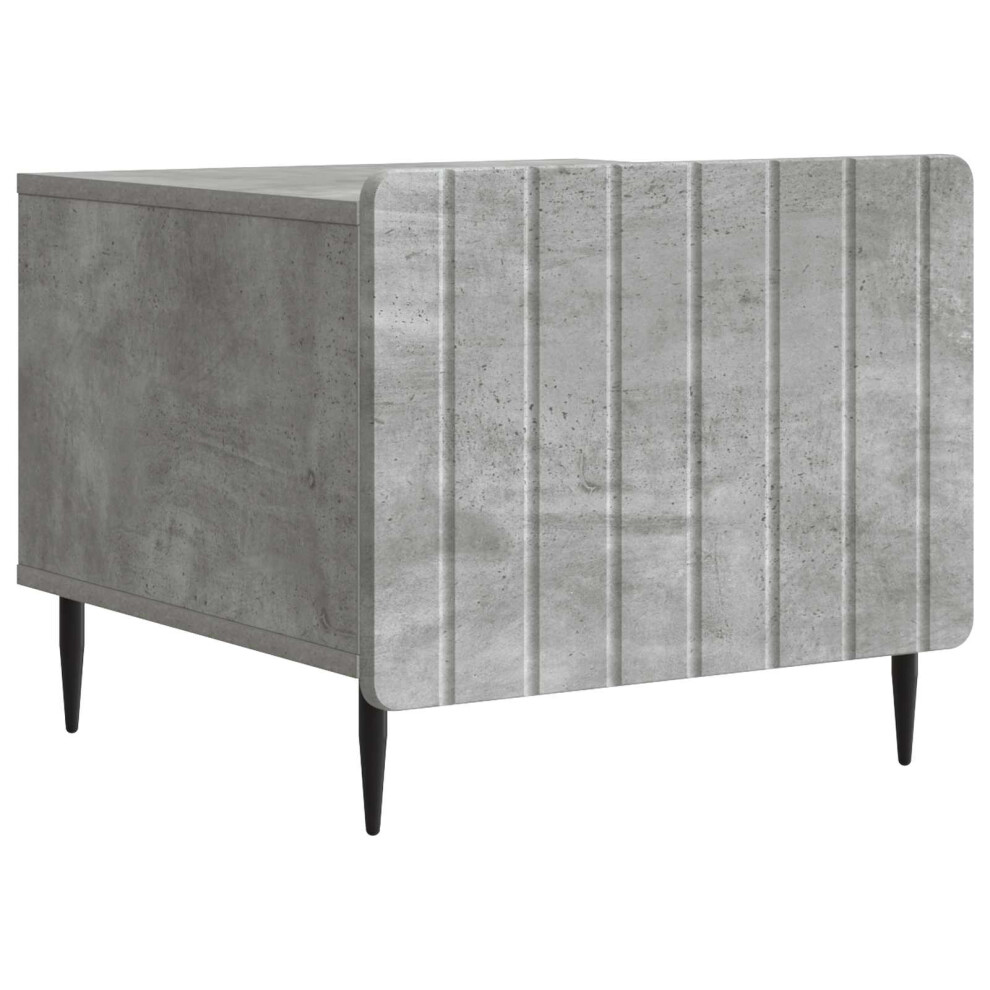 Vidaxl Coffee Table Concrete 49 X 50 X 42 Cm Engineered Wood Grey