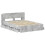 VidaXL vidaXL Bed Frame with Storage Concrete Grey 150 x 200 cm 2