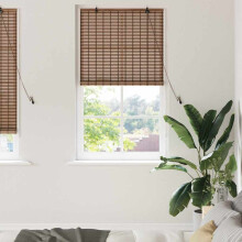 vidaXL Roller Blind Brown 80 x 220 cm Bamboo
