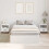 VidaXL vidaXL Storage Bed Frame White 120 x 190 cm Engineered Wood 3