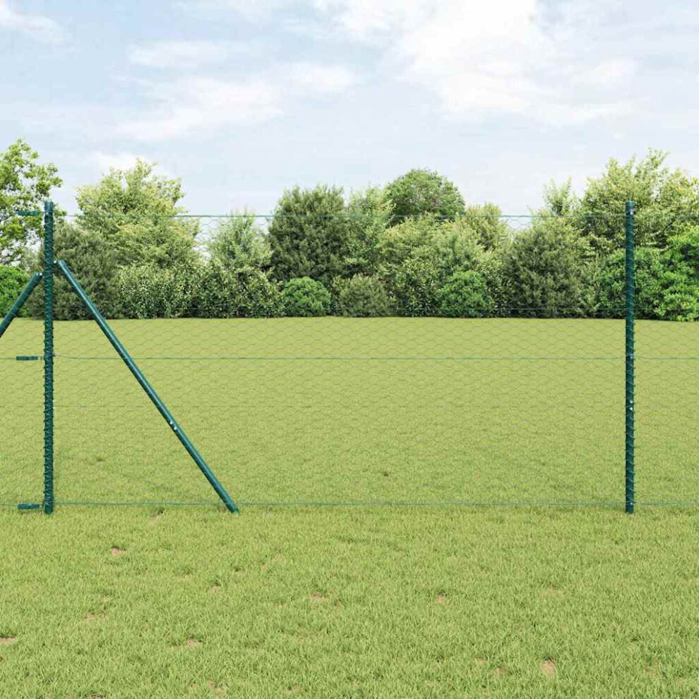 Vidaxl Ground Fix Welded Wire Fence 25 X 1.4 M (W X H)