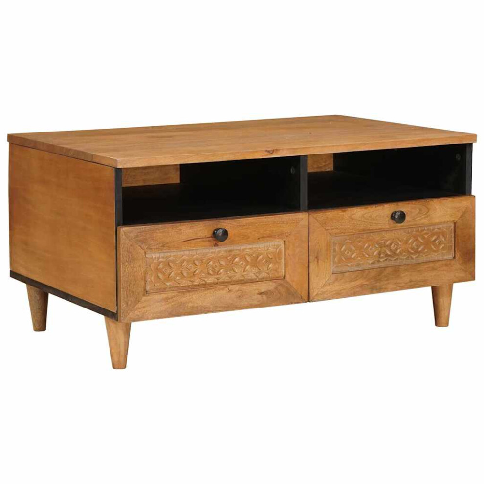 Vidaxl Coffee Table Light Brown 80 X 54 X 40 Cm Engineered Wood