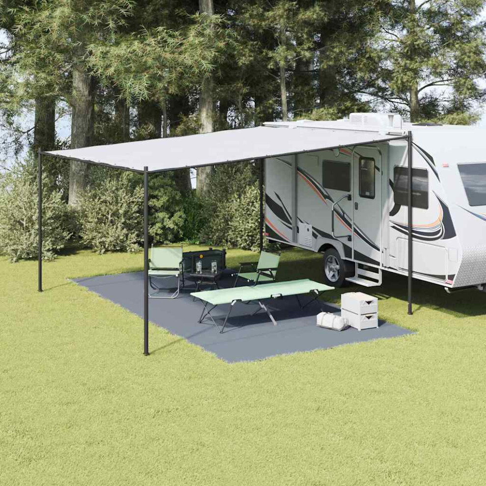 Vidaxl Tent Carpet Folding Blue And Grey 600 X 300 Cm Polyethylene