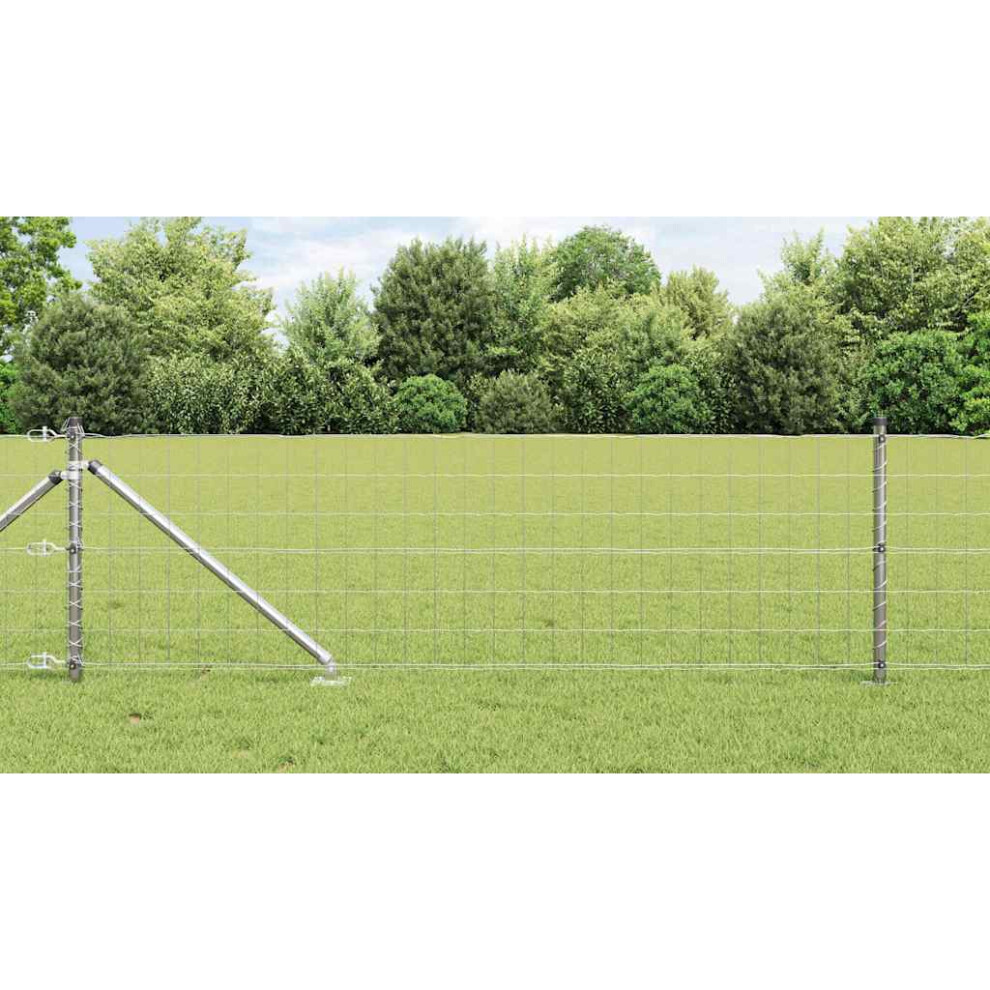Vidaxl Welded Wire Fence With Spikes 25 X 0.8 M (W X H)