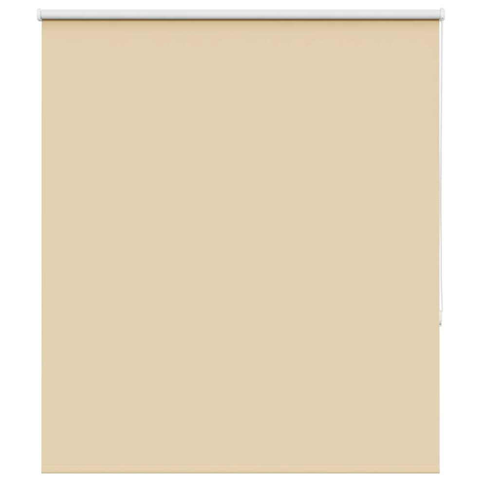 Vidaxl Roller Blind Blackout Beige 125X130 Cm Fabric Width 121.6 Cm Polyester