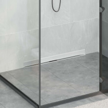 vidaXL Wall Mounted Shower Drain Silver 80 cm Stainless Steel 304