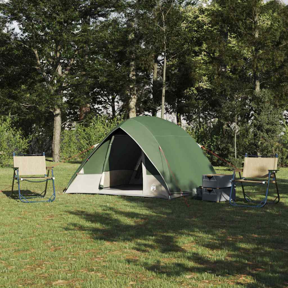 Vidaxl Camping Tent With Roof 275 X 230 X 140 Cm Taffeta Green