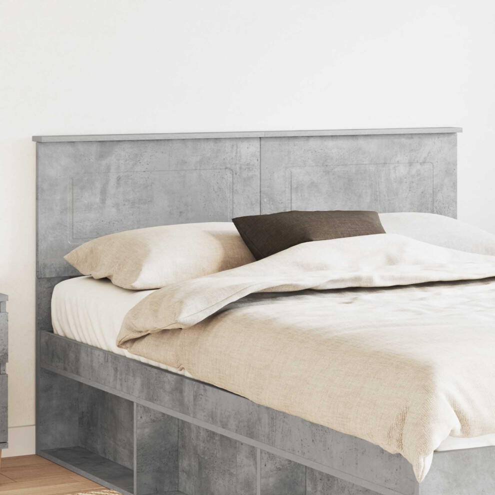 Vidaxl Headboard Concrete Engineered Wood Grey