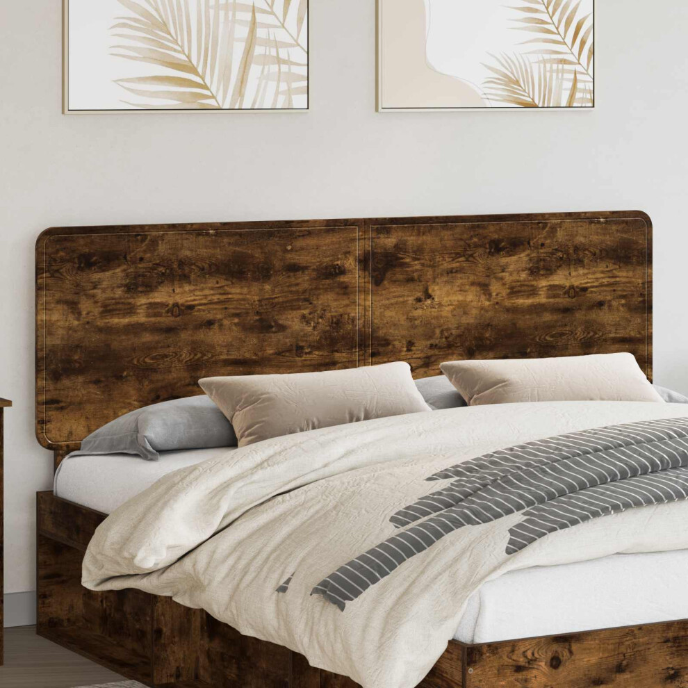 Vidaxl Headboard Smoked Oak Engineered Wood