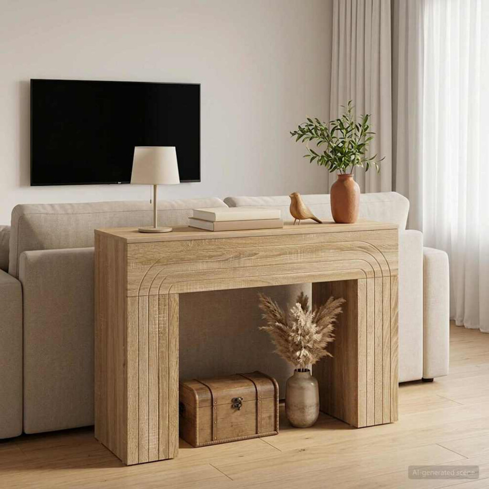 Vidaxl Coffee Table Sonoma Oak 102 X 35 X 75 Cm Engineered Wood
