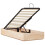 VidaXL vidaXL Ottoman Bed Frame Natural 90 x 190 cm Solid Pine Wood 5