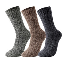 3er-Pack Merinowollsocken Thermosocken Dicke Socken 43-46 — merino thermosocken, set aus 3 sockenpaaren, dicke wintersocken, atmungsaktive socken