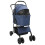 VidaXL vidaXL Folding Pet Stroller Adjustable Blue 81 x 47 x 99 cm Polyester 2