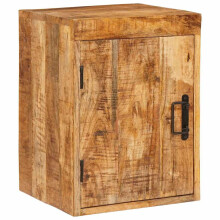 vidaXL Bedside Table Brown 35 x 33 x 48 cm Solid Mango Wood