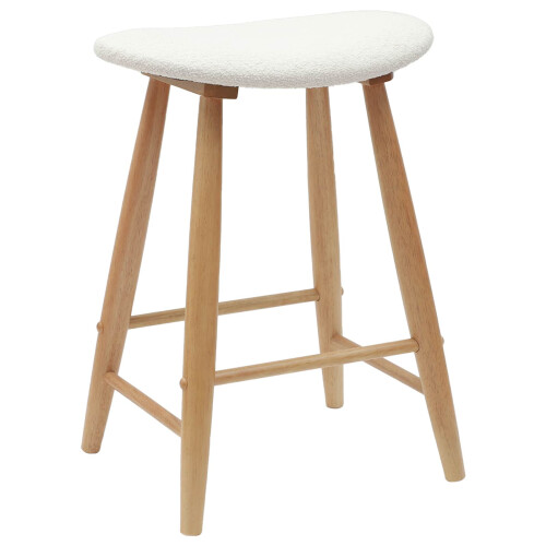 VidaXL vidaXL Dining Chairs 2 pcs Natural 46 x 37 x 63 cm Solid Rubber Wood 2