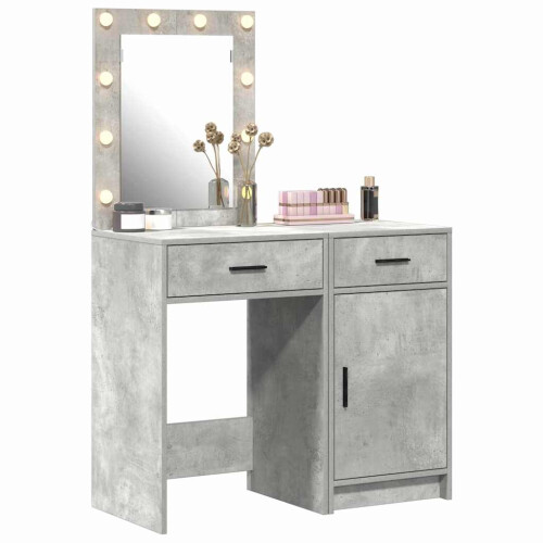 VidaXL vidaXL Dressing Table 2 pcs Grey 50 x 41 x 135 cm Engineered wood 2