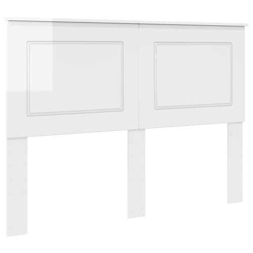 VidaXL vidaXL Headboard Gloss White 100 cm Engineered Wood 1