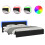 VidaXL vidaXL Bed Frame with Headboard Black Oak 180 x 200 cm Engineered Wood 2