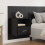 VidaXL vidaXL Headboard with Cabinet 3 pcs Black Oak Engineered Wood 4