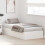 VidaXL vidaXL Storage Bed Frame White 90 x 190 cm Engineered Wood 4