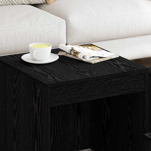 VidaXL vidaXL Coffee Table 3 pcs Black Oak Engineered Wood 2