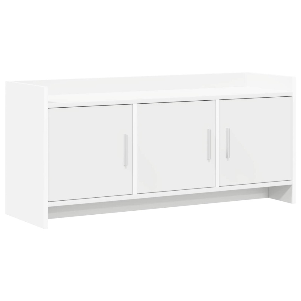 Vidaxl Tv Cabinet 102 X 33 X 47 Cm Engineered Wood White