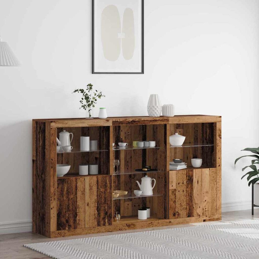 VIDAXL Engineered Wood Sideboard - Brown - Image 2