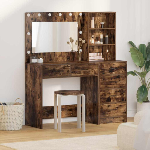 VidaXL vidaXL Dressing Table Brown 78.5 x 41 x 135 cm Engineered wood