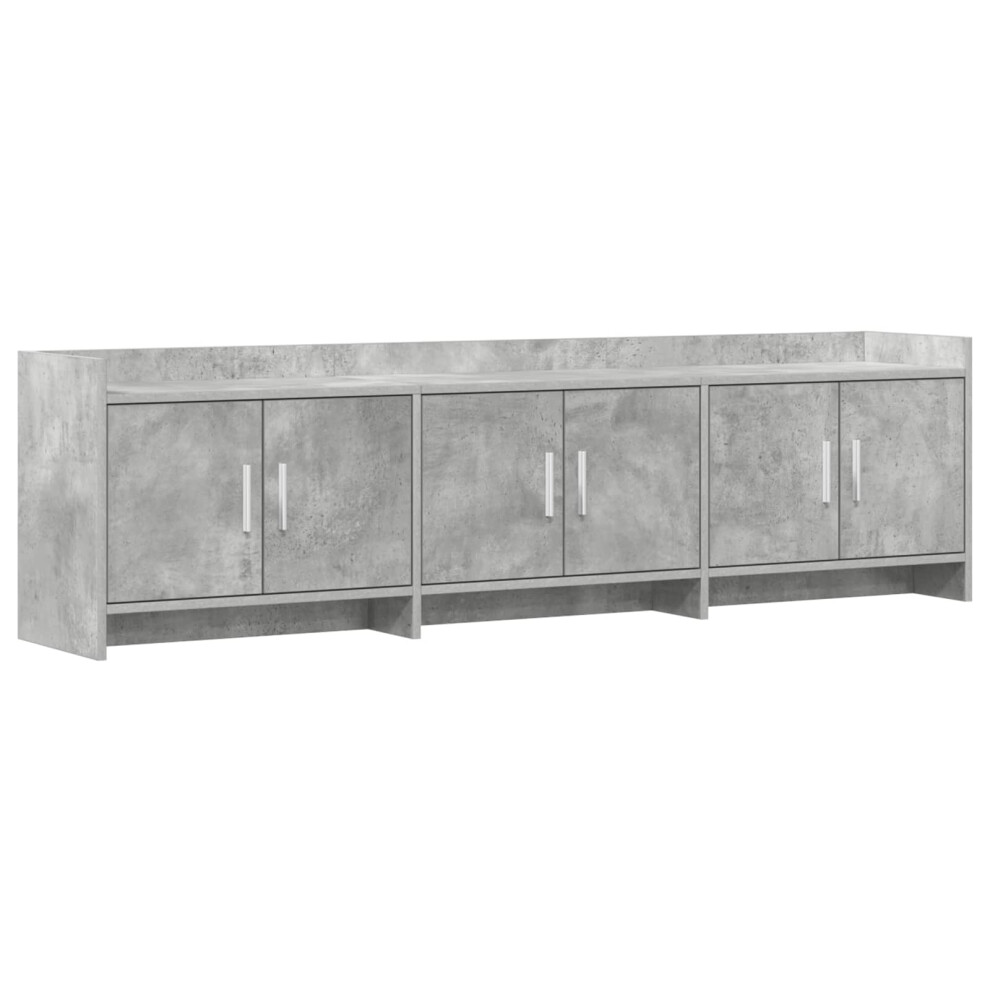 Vidaxl Tv Cabinet 168 X 33 X 47 Cm Concrete Grey Engineered Wood