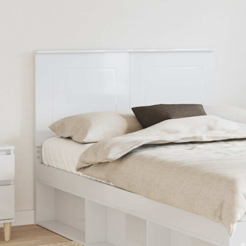 VidaXL vidaXL Headboard Gloss White 100 cm Engineered Wood