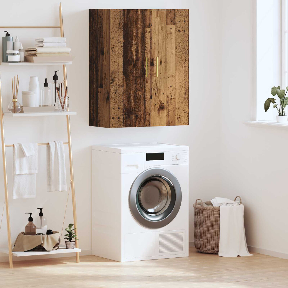 Vidaxl Wall Cabinet Old Wood 69.5 X 34 X 90 Cm Engineered Wood