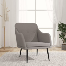 vidaXL Armchair Taupe 63x76x80 cm Fabric