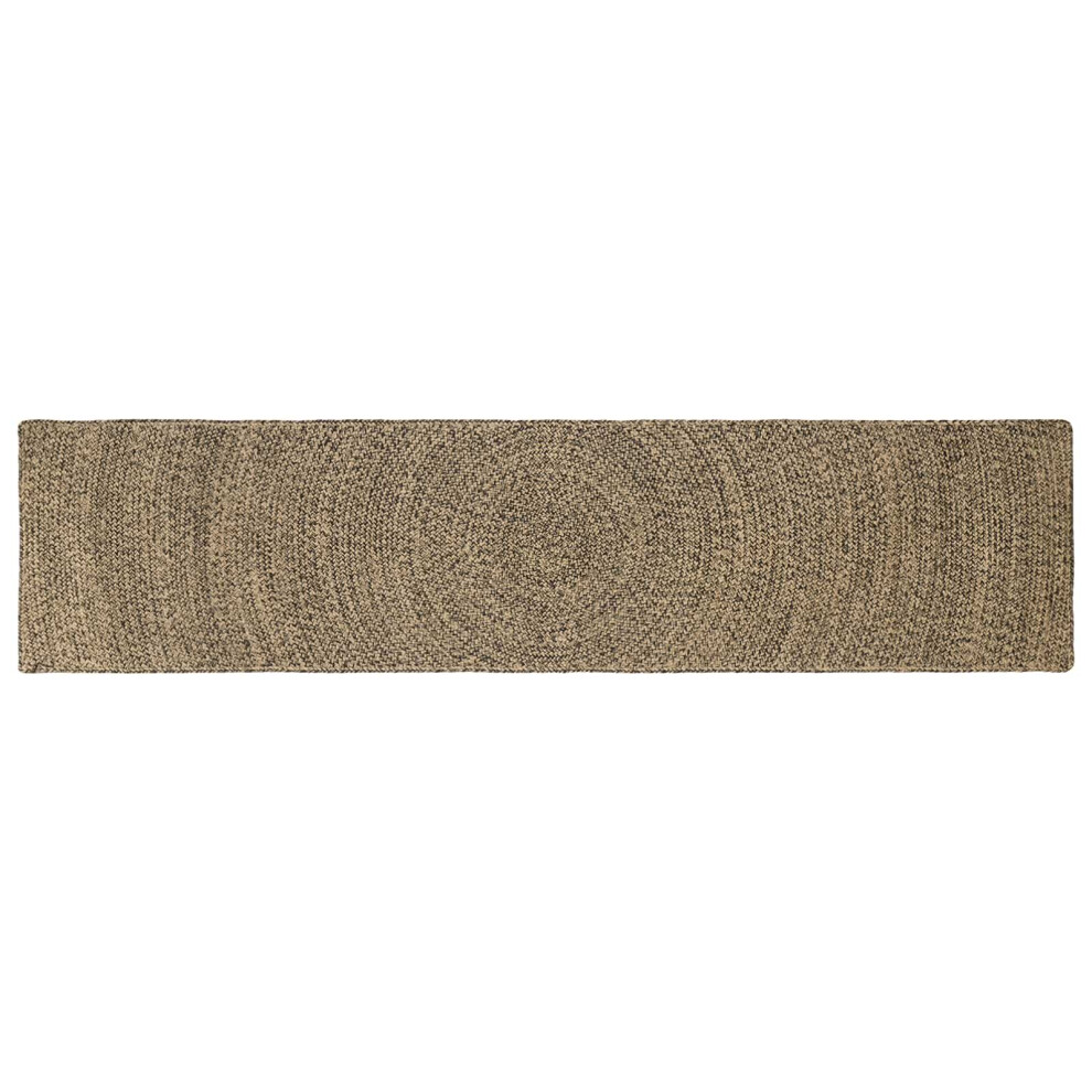Vidaxl Area Rugs Natural And Black 60 X 300 Cm Jute