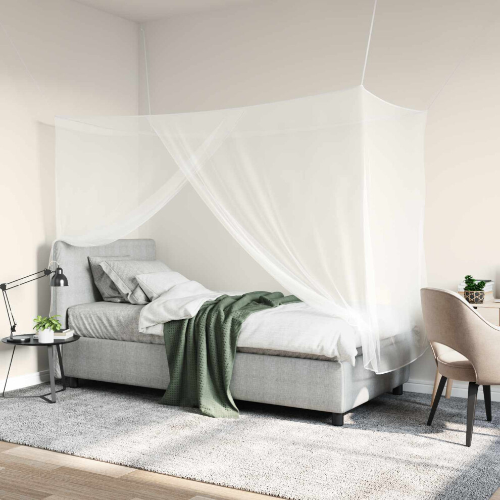 Vidaxl Mosquito Net For Bed 156 Mesh 3 Pcs White Polyester