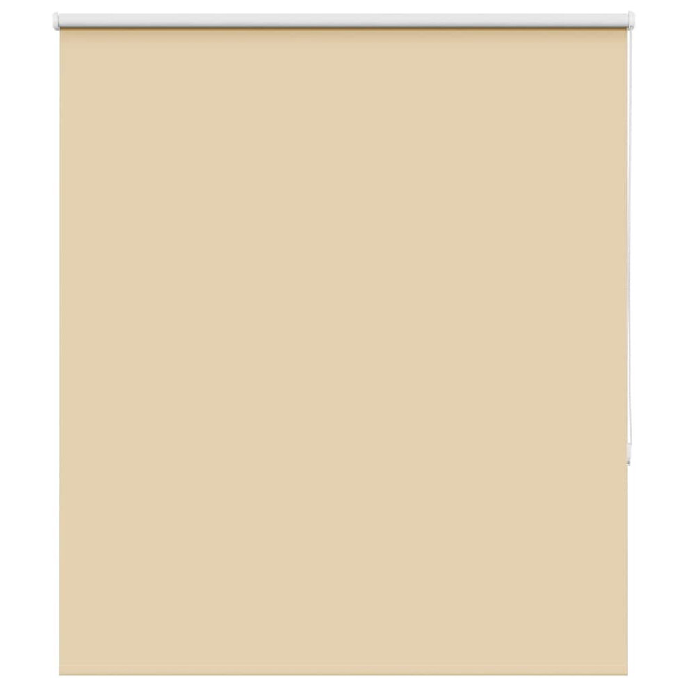 Vidaxl Roller Blind Blackout Beige 135X130 Cm Fabric Width 131.6 Cm Polyester