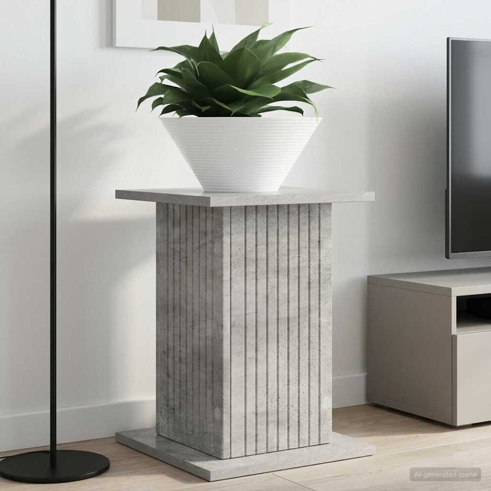 Vidaxl Plant Stand 2 Pcs Concrete 30.5 X 30 X 43 Cm Grey