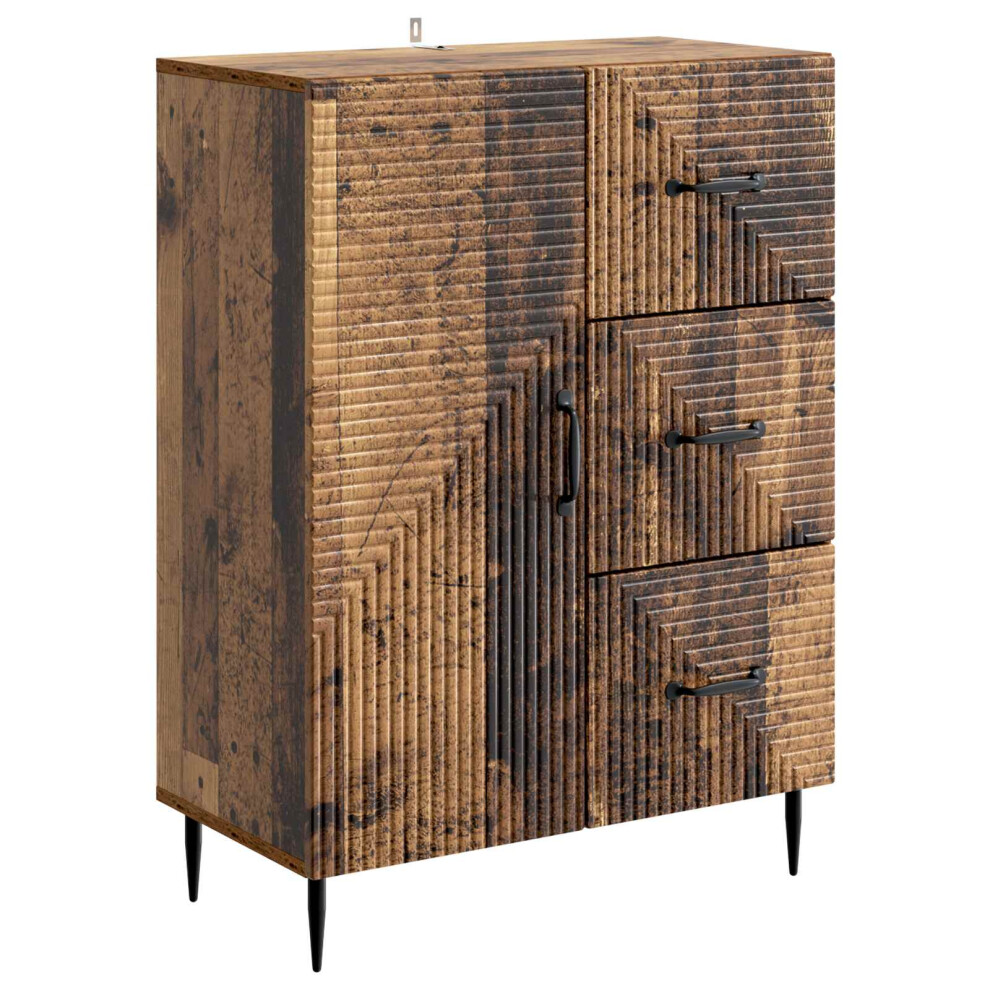 Vidaxl Sideboard Old Wood 66 X 34.5 X 89.5 Cm Engineered Wood