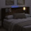 VidaXL vidaXL Storage Headboard with LED Old Wood Engineered Wood 4
