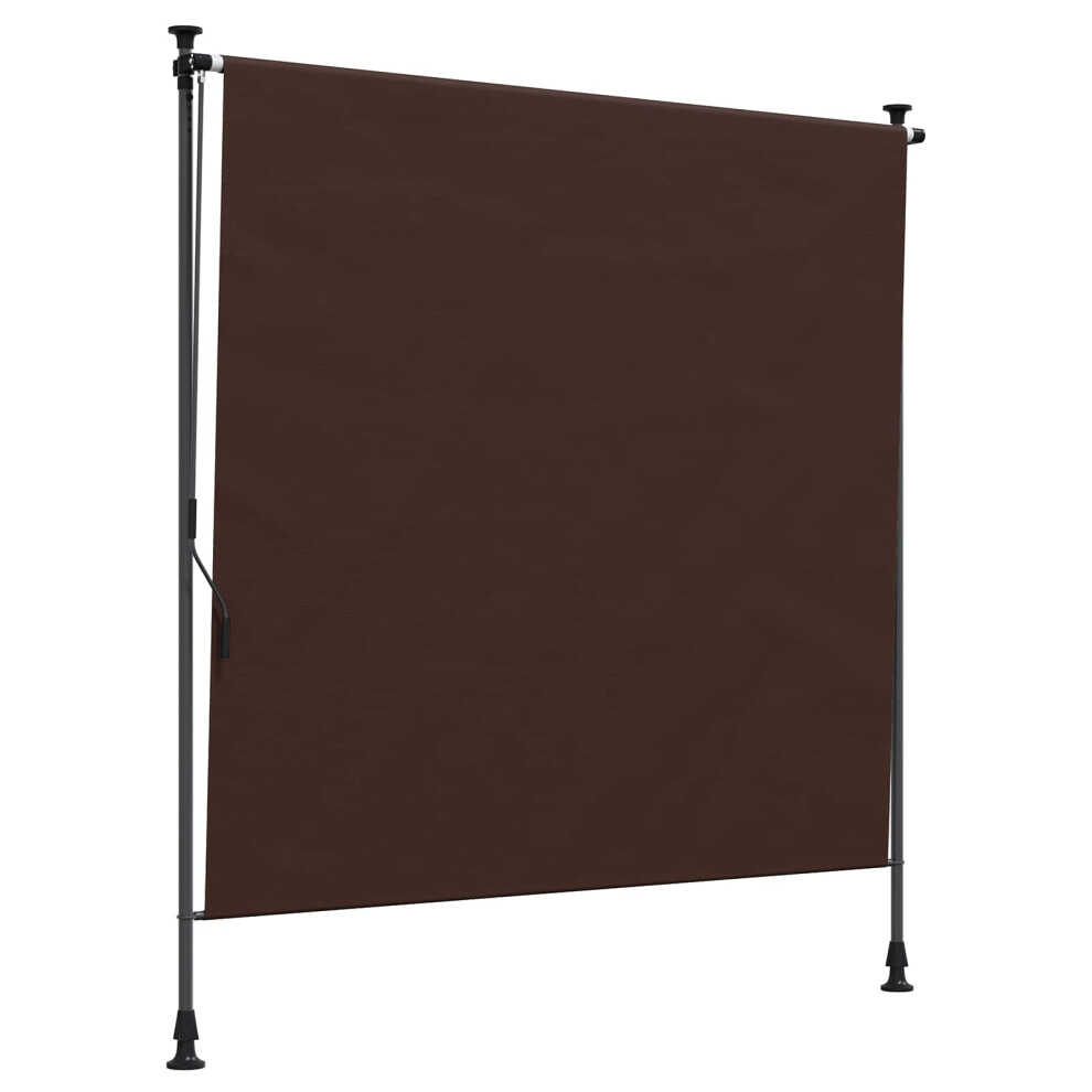 Vidaxl Outdoor Roller Blind Brown 120 X 270 Cm